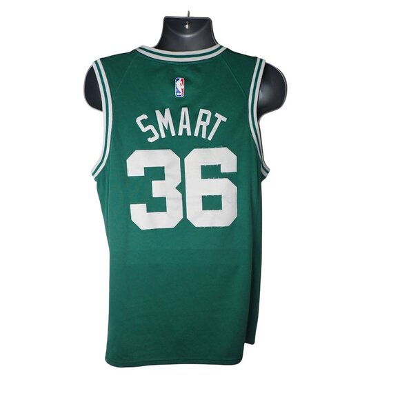 Men Boston Celtics Nike Icon Edition Green XL Marcus Smart Swingman # 36 NBA - Picture 7 of 9